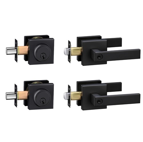 Front door lock set keyed - door, set,keyed