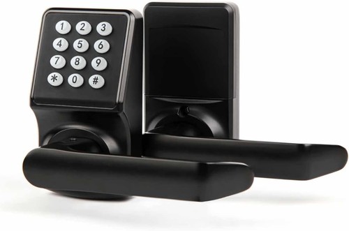Keypad door lock with - door,